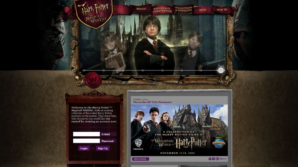 Project - Harry Potter - Original Site