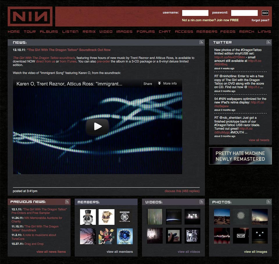 Project - NIN - Site
